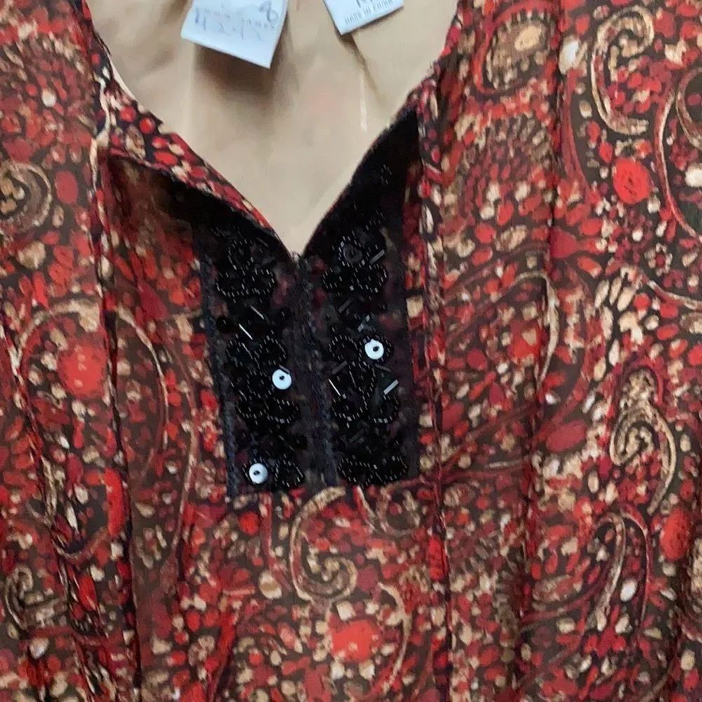 Emma James peasant top sz. M - Picture 2 of 4